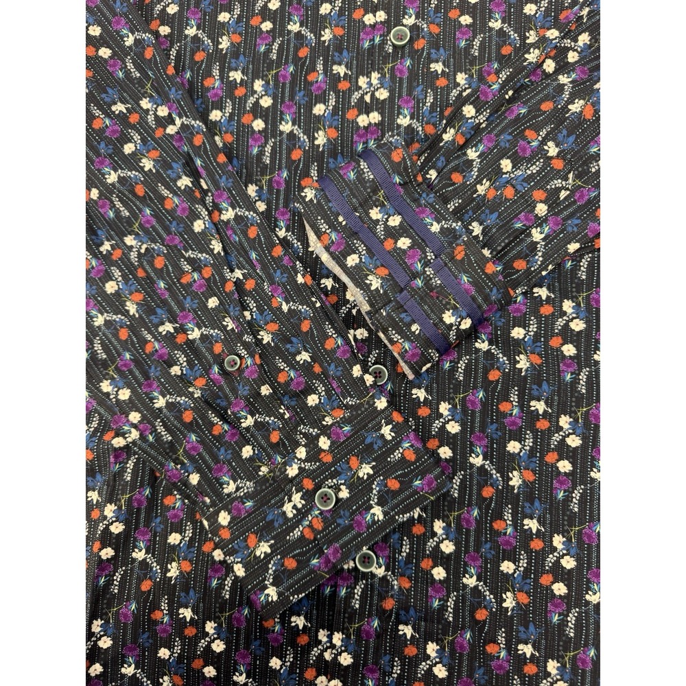 NWT Robert Graham EGGER Floral Modern‎ Americana Tailored Fit Shirt 2XL $178 - Picture 8 of 11